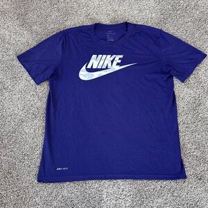 Nike Men's Purple Dri-FIT T-Shirt Size Large